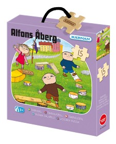 Bilde av Albert Åberg Trepuslespill i boks 15 biter