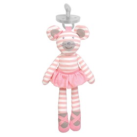 Bilde av Apple Park Farm Buddies Napphållare Ballerina Mus EKO (Rosa)