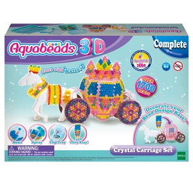 Bilde av Aquabeads 3D-pärlset ”Glittrande Hästvagn”