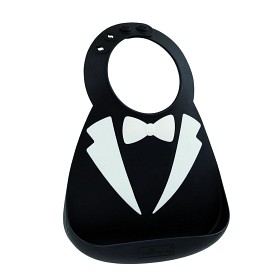 Bilde av Edo Baby Bib-haklapp (Svart)
