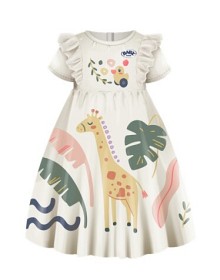 Bilde av BABY born Kjole med giraff 43 cm