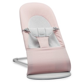 Bilde av BabyBjörn Vippestol Balance Soft Cotton/Jersey (Lys rosa/Grå)
