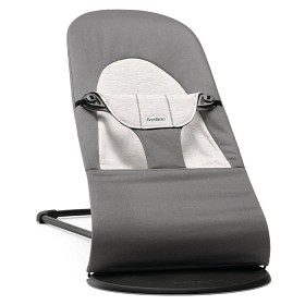 Bilde av BabyBjörn Vippestol Balance Soft Cotton/Jersey (Mørk grå/Grå)