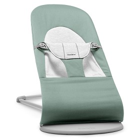 Bilde av BabyBjörn Vippestol Balance Soft Woven/Jersey (Grønn/Grå)