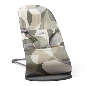 Bilde av BabyBjörn Vippestol Bliss Bomull (Khaki/Grønn)