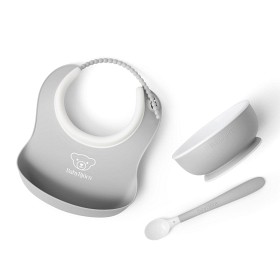 Bilde av Babybjörn Barnservise 3-deler (Light Grey)