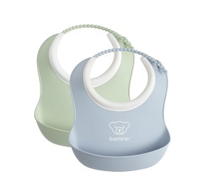 Bilde av BabyBjörn Liten Smekke 2-pakk ( Blekgrønn/Blekeblå)