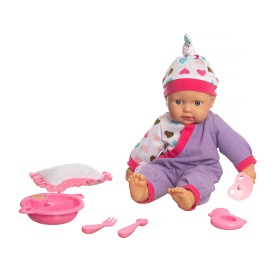 Bilde av Babydocka Alisa 41 cm med mjuk kropp och rosa tillbehör