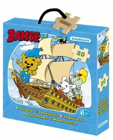 Bilde av Bamse Bokspuslespill Bamse og Vasa 20 biter