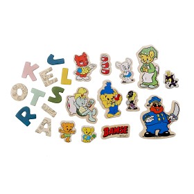 Bilde av Bamse Magnetiske bokstaver og figurer