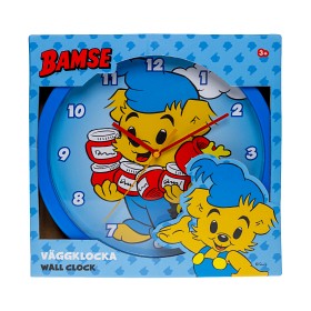 Bilde av Bamse Veggklokke (Blå)