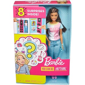 Bilde av Barbie - Careers Surprise Brunhårig docka med kläder och tillbehör