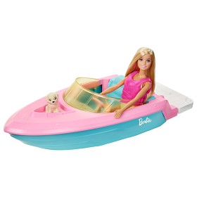 Bilde av Barbie dukke og båt