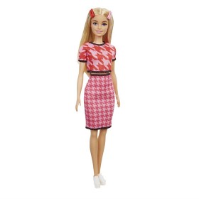 Bilde av Barbie Fashionista Dukke Hundetannmønstret genser