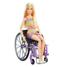 Bilde av Barbie Fashionista Rullestol Checkers