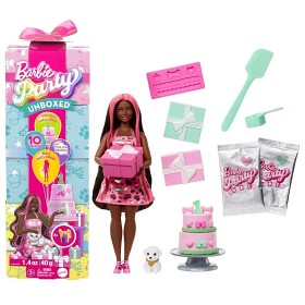 Bilde av Barbie Party Unboxed Dukke (Svart hår)