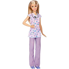 Bilde av Barbie - Sjuksköterska med lila kläder