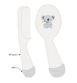 Bilde av Barnets Favorit Kam & Borste Koala (Vit)