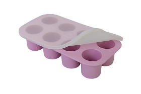 Bilde av Barnmatsburken Portionsform med lock (Rosa)