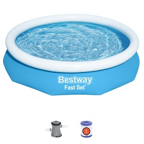 Bilde av Bestway Fast Set Familiebasseng med filterpumpe (305 x 66 cm)