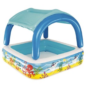 Bilde av Bestway Barnebasseng med soltak 147x147cm 265 liter