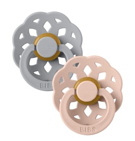 Bilde av BIBS Boheme Latex Napp 2-pack 6-18m (Cloud/Blush)