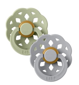 Bilde av BIBS Boheme Latex Napp 2-pack 6-18m (Sage/Cloud)