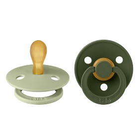 Bilde av BIBS Colour 2-pack Latex Smokk 0-6 mån (Sage/Hunter Green)