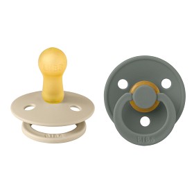 Bilde av BIBS Colour 2-pack Latex Smokk 6-18 mån (Vanilla/Pine)