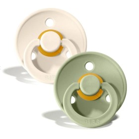 Bilde av BIBS Napp Color 2-pakning 0-6m (Sage / Elfenben)