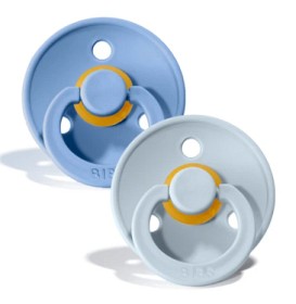 Bilde av BIBS Napp Color 2-pakning 0-6m (Himmelblå / Babyblå)
