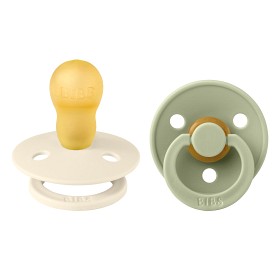 Bilde av BIBS Colour Latex Smokk 2-pakning 18m+ (Sage/Ivory)