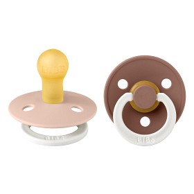 Bilde av BIBS Colour Latekssmokk 2-pack Size 1 (Blush Glow / Woodchuck Glow)