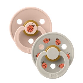 Bilde av BIBS Colour Studio Latekssmokk 2-pack Size 3 Ladybug (Blush Mix)