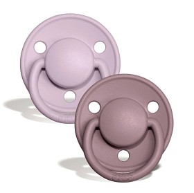 Bilde av BIBS De Lux Latex Smokk 2-paking 6-18m (Dusky Lilac/Heather)
