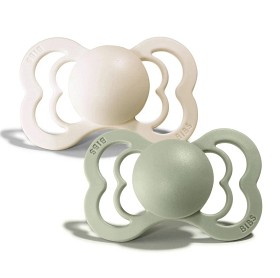 Bilde av BIBS Napp Supreme 2-pakning 6-18m (Ivory / Sage)