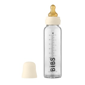 Bilde av BIBS Tåteflaske Glass 225ml (Ivory)