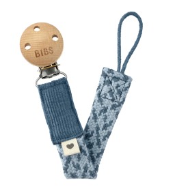 Bilde av BIBS Paci Braid Smokkholder (Petrol/Baby Blue)