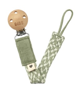 Bilde av BIBS Paci Braid Smokkholder (Sage/Ivory)