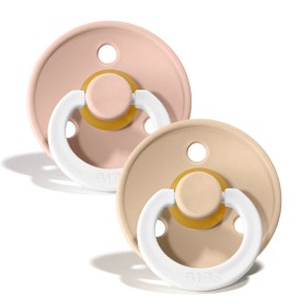 Bilde av BIBS Night Button Color 2-pakning 0-6m (Blush / Vanilla Night)