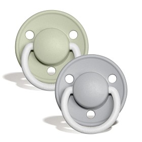 Bilde av BIBS Nattnapp De Lux 2-pakning 0-6m (Sage/Cloud)
