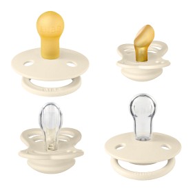 Bilde av BIBS Prøvesmokk Try-It Box 4-pack (Ivory)