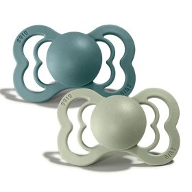 Bilde av BIBS Supreme Latex Smokk 2-pakning 0-6m (Island Sea/Sage)