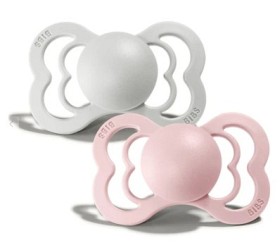 Bilde av BIBS Supreme Latex Napp 2-pakning 0-6m (Haze/Blossom)