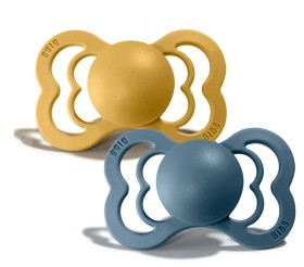 Bilde av BIBS Supreme Latex Napp 2-pakning 6-18 m (Mustard & Petrol)