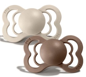 Bilde av BIBS Supreme Latex Napp 2-pakning 6-18 m (Vanilla & Dark Oak)