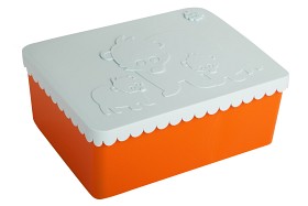 Bilde av BLAFRE Matboks 3 rom Bear (Blue/Orange)