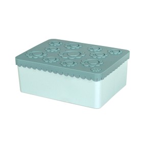 Bilde av BLAFRE Matboks 3 rom Flower (Bluegreen)