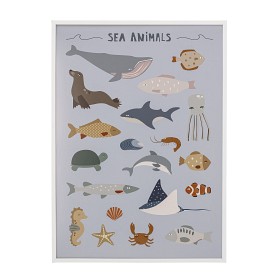 Bilde av Bloomingville Cay Tavla med ram (Sea Animals)