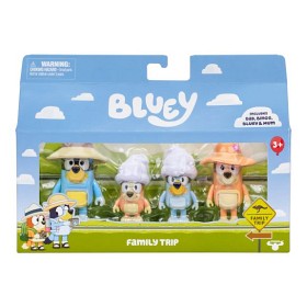 Bilde av Bluey Holiday Figure Family Trip 4-pakk